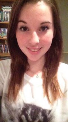 Amateur Snapchat teen selfies - checking out her new iphone - N
