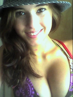 Sexy brunette teen selfies - busty young thing naked selfsho - N