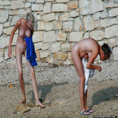 Naughty nudists in vacation snapshots - N