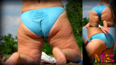 bbw beach candid - N