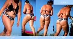 BBW and SSBBW beach voyeur (My work) - N