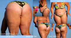 BBW and SSBBW beach voyeur (My work) - N