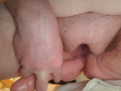 Beautiful old saggy wife in purple fuckin herself - N