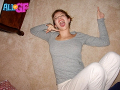 My girlfriend poses and - N