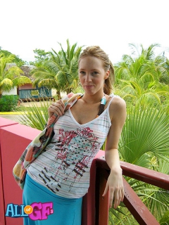 Bikini panty posing of - N