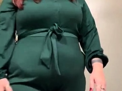 Busty brunette with big boobs rides cock