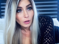 European busty blonde Tarra White masturbating