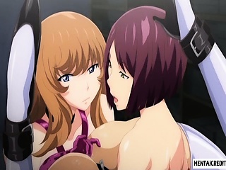 Hentai babe gets fucked by a bunch of guys