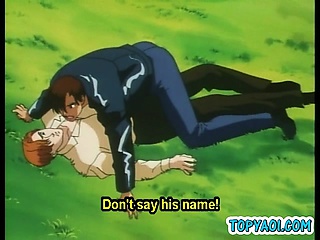 Hentai gays have a sex outdoor