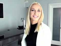 Leggy Blonde Agent Jade Amber Fucks Rich Dude