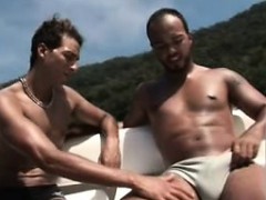 Latino Hunks Fucking Barebacked Gay Sex on the Boat