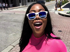 CamSoda - Moriah Mills struts in public showing big tits