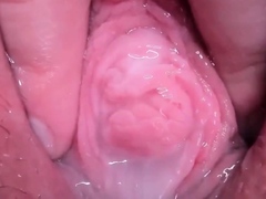 Incredible Open Pussy Closeup Ejaculation in HD