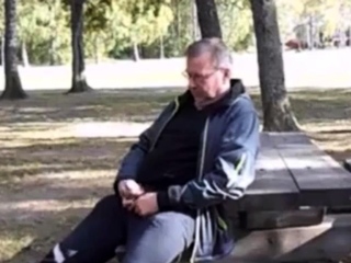 Jack and cum in public