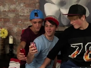 Straight men undressing each other and having gay sex