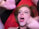 German cum slut on an amateur creampie sex party