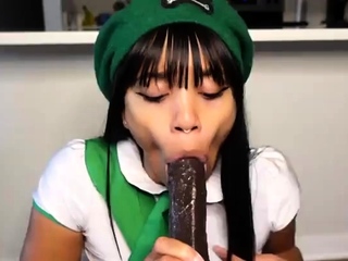 Amateur Asian Deepthroat Blowjob