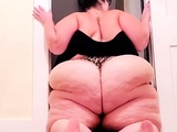Pink labia close up of naive brunette