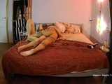 Sexy amateur blonde Russian web cam girl sucking on her toy