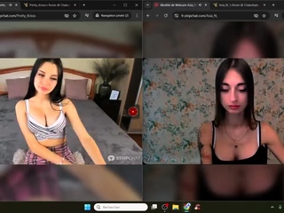 Busty curly brunette with big boobs fucks on couch