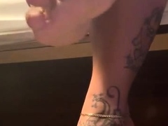 Maitresse Madelines solo foot fetish POV