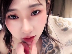 Amateur asian teen licks ass and sucks cock