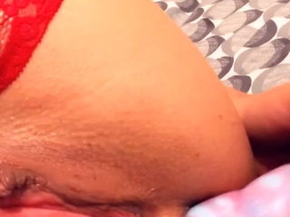 Amateur striptease and Solo masturbation