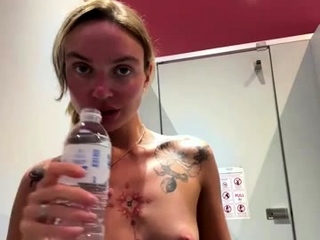 Miss_Elfie, russian camwhore in public and restroo