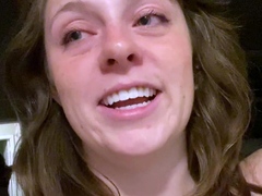 Cumshot amateur MILF suck and jerks dude in the bedroom