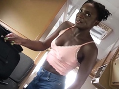 Meaty Black Pussy Ebony GF Rammed POV