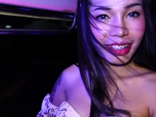 Cute big fake tits Thai teen picked up