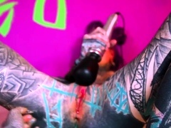 Amateur redhead masturbates then gives a blowjob