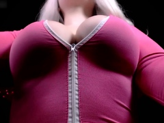 Big boob brunette masturbates on webcam