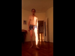 wearing a sexy revealing short