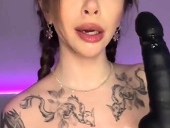 The long-haired doll in a cat costume provides a deep